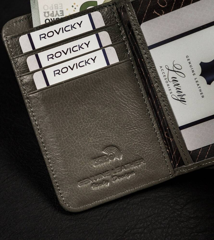 Skórzany kompaktowy damski portfel Lorenti z RFID