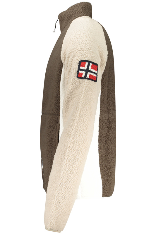 Norway 1963 BRĄZOWA BLUZA MĘSKA Z ROZPINANYM NA ZAMEK