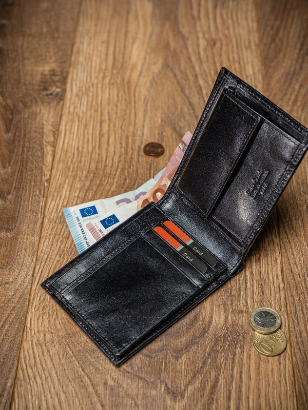 Zgrabny Skórzany męski portfel Pierre Cardin RFID