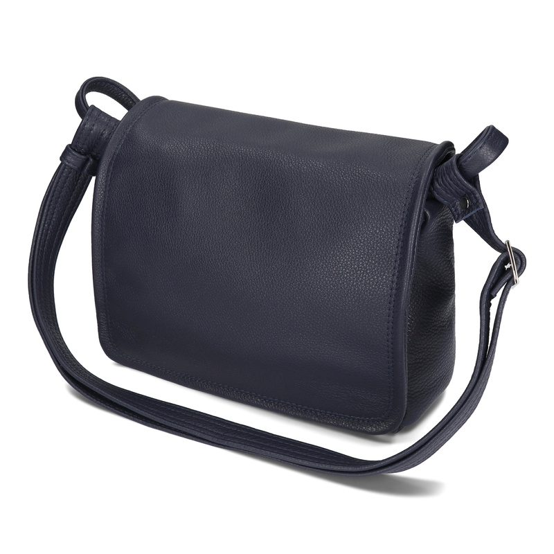 Listonoszka dwukomorowa skórzana klasyczna torebka na ramię Voyager