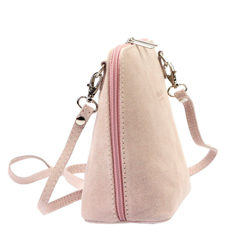 Barberinis Zamszowa skórzana mała damska listonoszka z organizerem na ramię