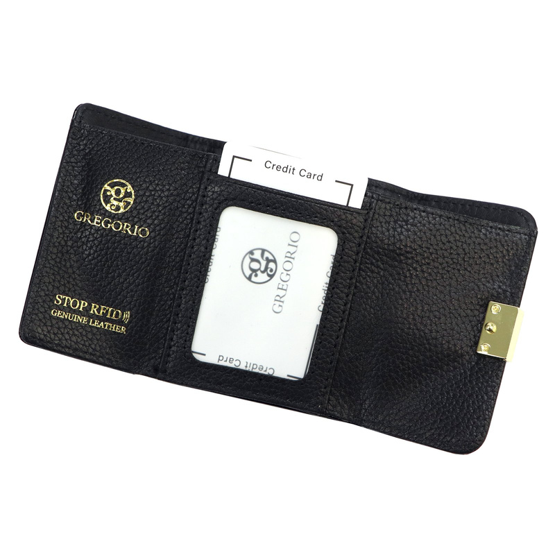 Lakierowana mała damska portmonetka marki Gregorio