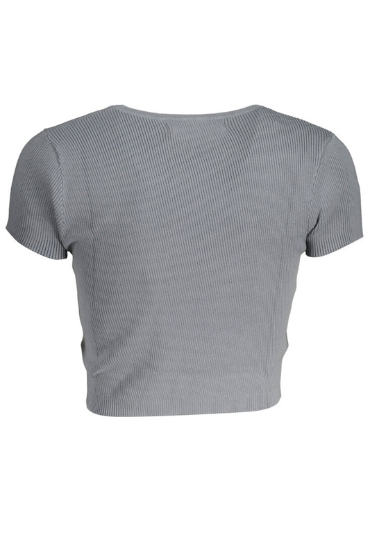 SZARY T-SHIRT Z KRÓTKIM RĘKAWEM CALVIN KLEIN