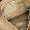 Skórzany plecak damski elegancki z zapięciem Beltimore beżowy T54