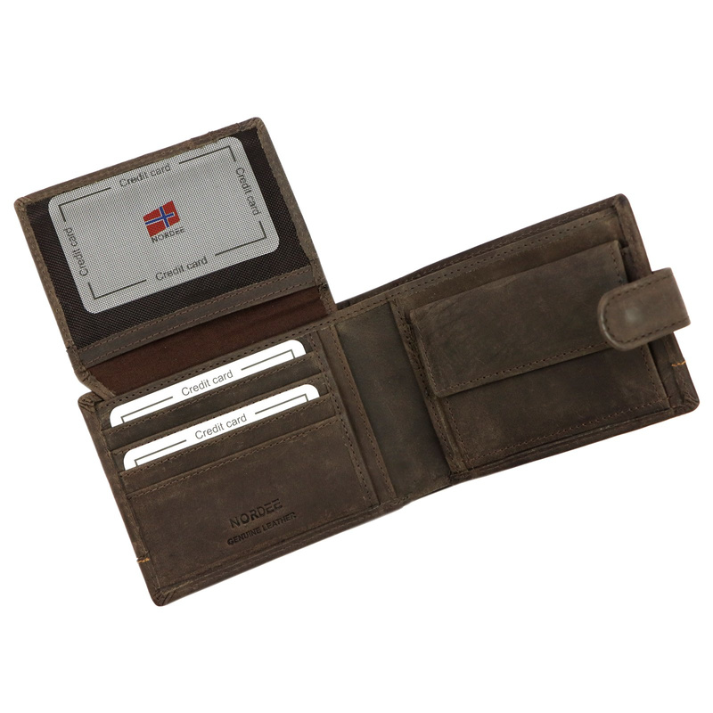 Skórzany męski portfel Nordee HJORT 8806A