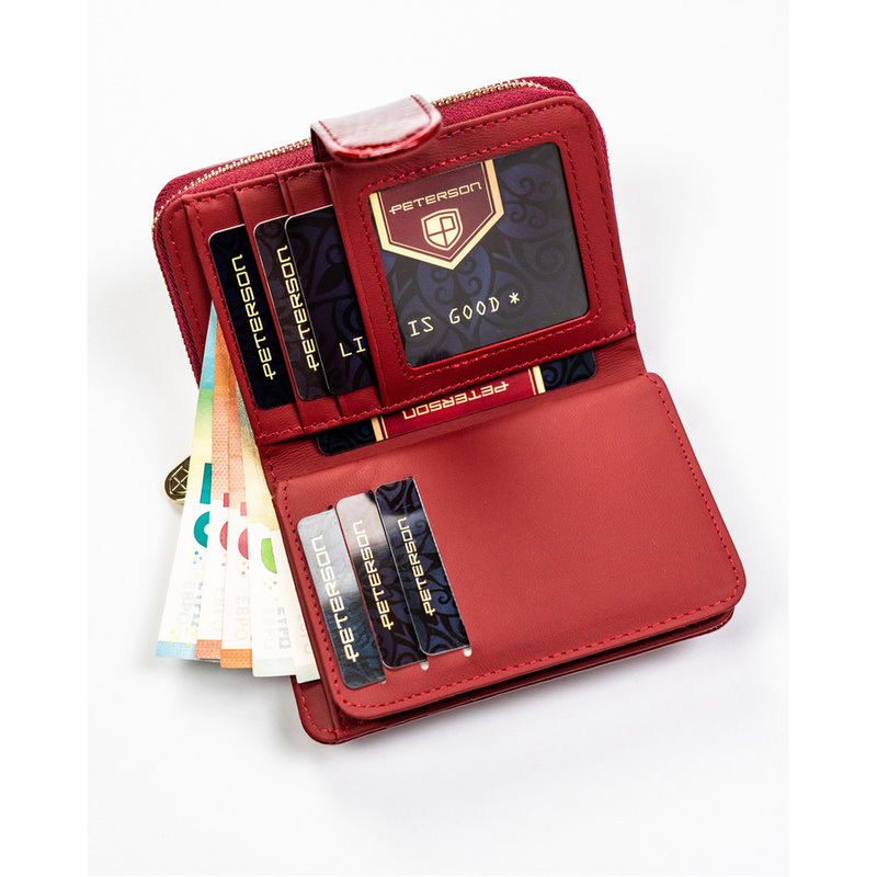 Skórzany damski portfel Peterson PTN PH31-1-RS