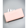 Różowy, duży portfel damski ze skóry ekologicznej z kieszonką zewnętrzną, zamykany na zatrzask - 4U Cavaldi