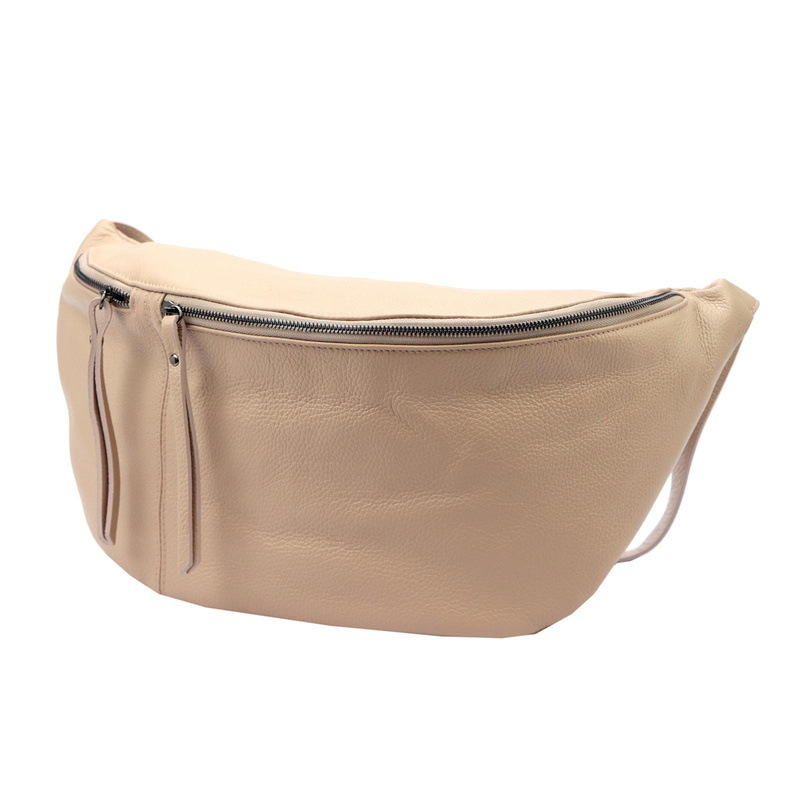 Luka listonoszka damska skóra naturalna saszetka przez ramię z kieszenią