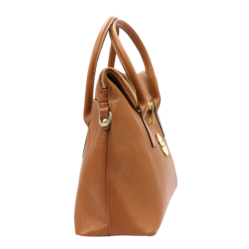 Gregorio Duża torebka damska do ręki elegancka ze skóry naturalnej