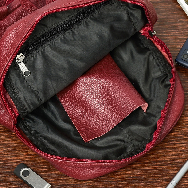 Czarny plecak torebka damska Skórzana Beltimore 022