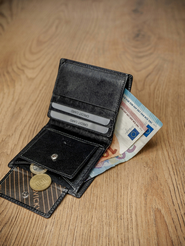 Skórzany męski portfel Rovicky PC-028-BAR RFID