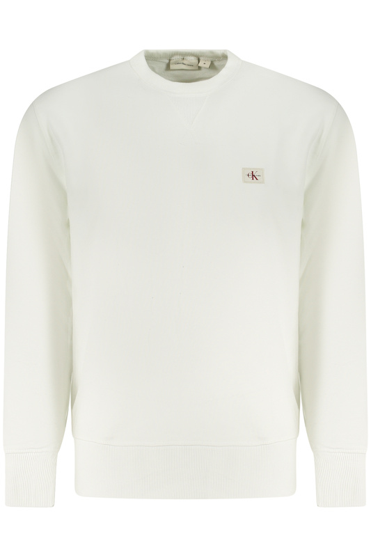 CALVIN KLEIN MĘSKA BLUZA Z ROZPINKĄ BIAŁA