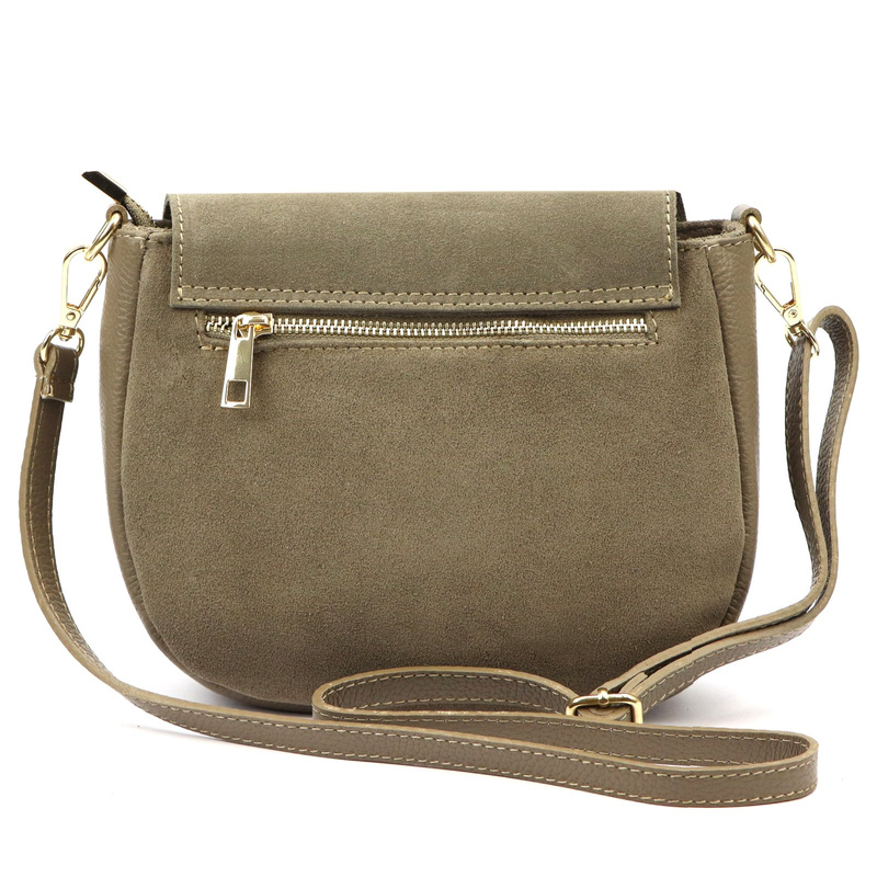 Luka damska listonoszka zamszowa skóra naturalna torebka przez ramię