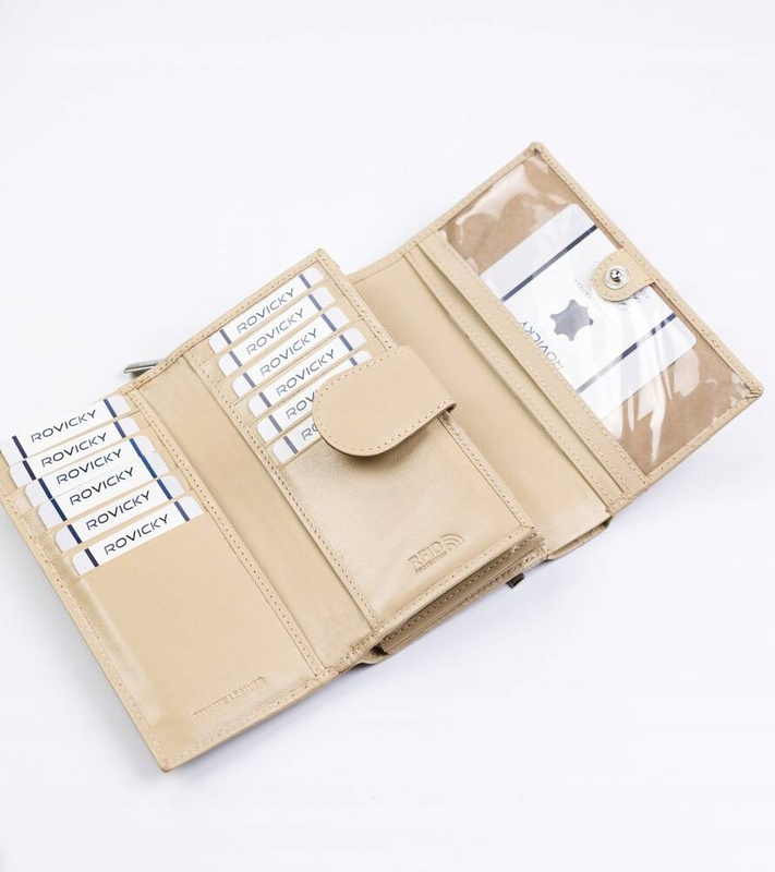Skórzany damski portfel Rovicky R-RD-21-GCL-Q