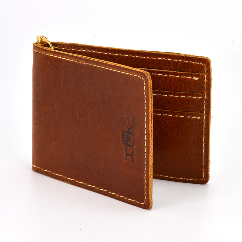 Etui na karty, mały męski skórzany portfel z RFID