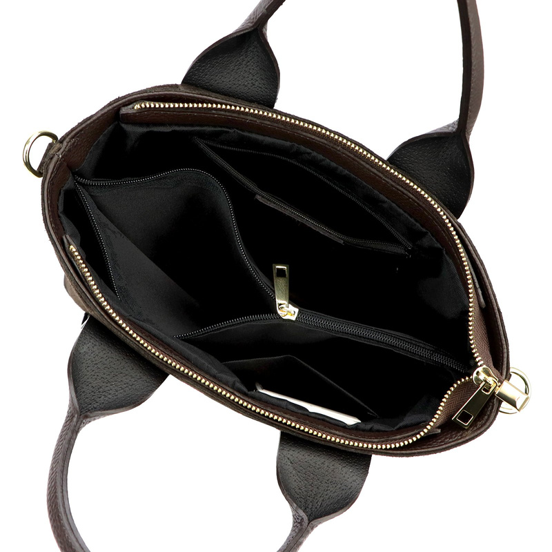 Vera Pelle damska shopperbag skóra naturalna kuferek z organizerem stylowy