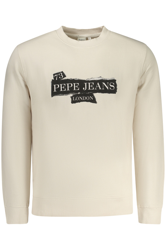 PEPE JEANS MĘSKA BLUZA Z ROZPINANYM NA BLUZIE W KOLORZE BEŻOWYM