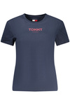 TOMMY HILFIGER DAMSKI T-SHIRT Z KRÓTKIM RĘKAWEM, NIEBIESKI