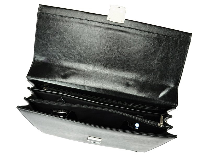 Skórzana teczka do pracy na dokumenty Stefania