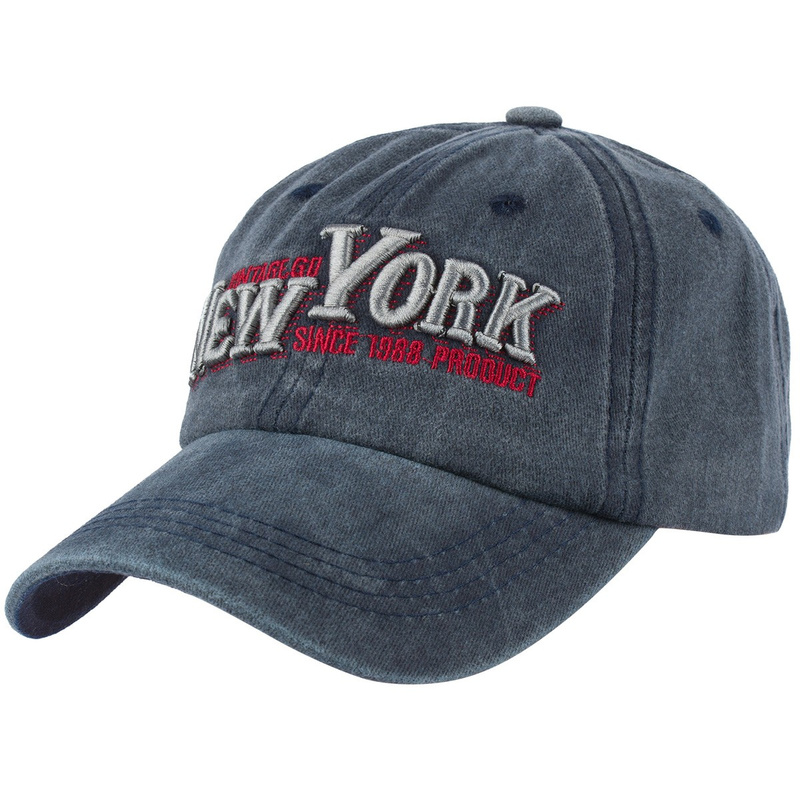 Granatowa Czapka z daszkiem baseballówka vintage uniwersalna cz-m-82