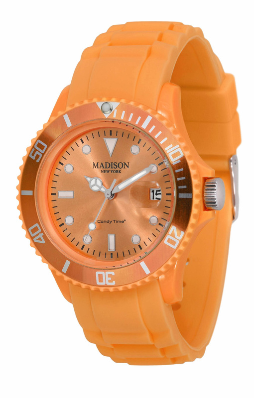 Zegarek MADISON U4167-22. Kwarcowy, Kolor SALMON. Unisex.