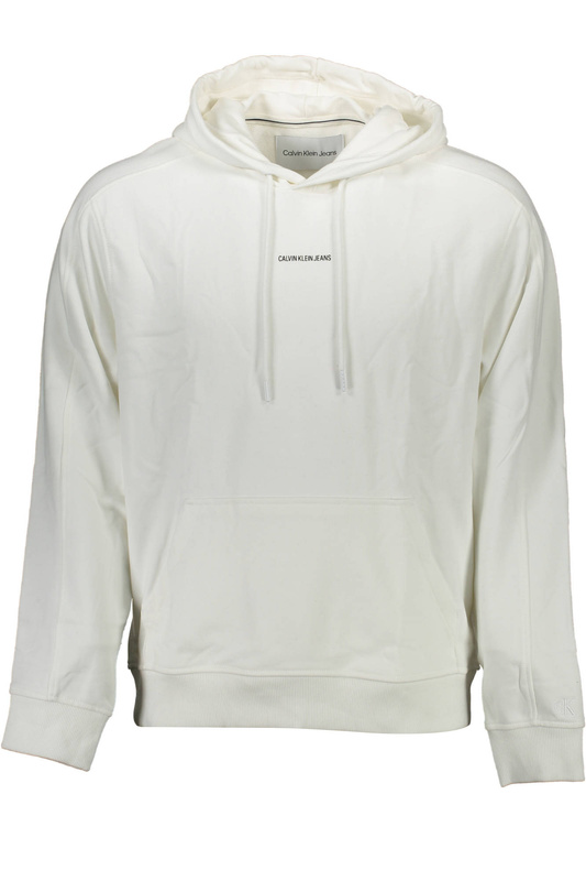 CALVIN KLEIN MĘSKA BLUZA Z ROZPINKĄ BIAŁA