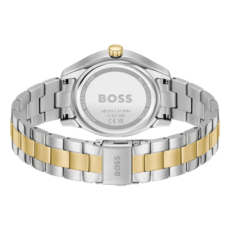 Zegarek BOSS 1502746. Kwarcowy, Kolor szary. Kobieta.