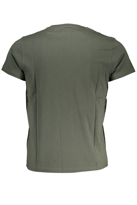 ZIELONY MĘSKI T-SHIRT K-WAY Z KRÓTKIM RĘKAWEM