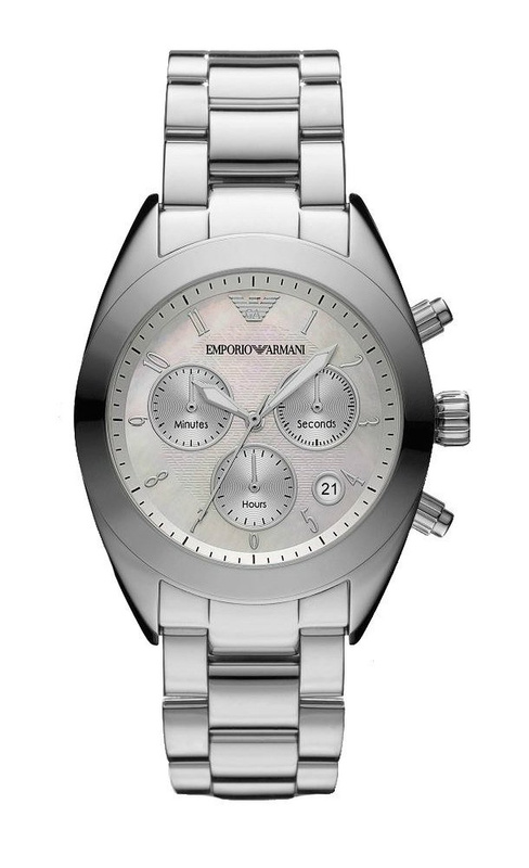 Zegarek ARMANI AR5960. Kwarcowy, Kolor srebrny. Kobieta.