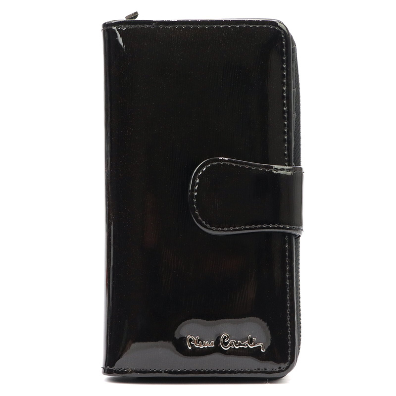 Pierre Cardin damski pionowy duży portfel skórzany podłużna portmonetka