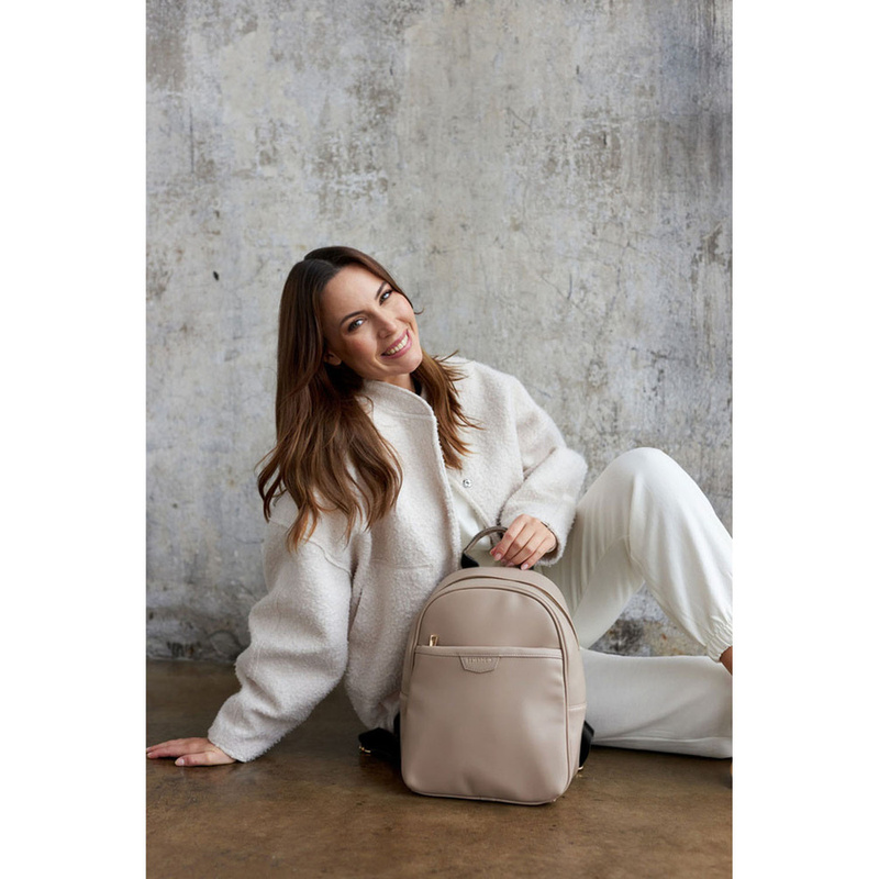 Pojemny plecak damski ze skóry ekologicznej - Peterson