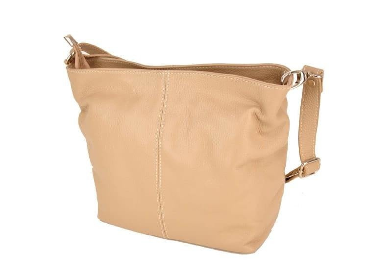 Listonoszki damskie skórzane - Szare jasne