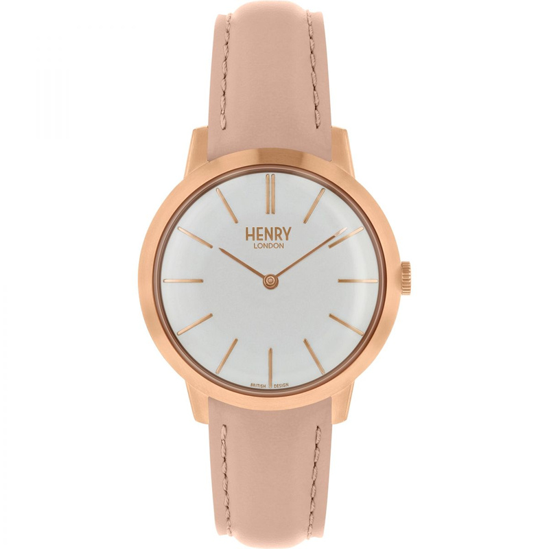 Zegarek HENRY LONDON HL34-S0222. Kwarcowy, Kolor srebrny. Kobieta.