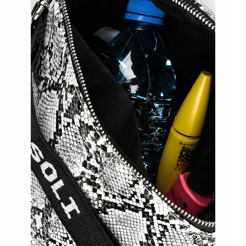 Saszetka nerka przez ramię torba pikowana modna duża crossbody różowa B13