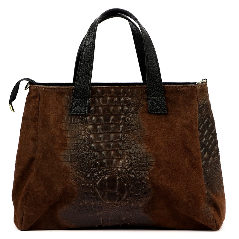 Damska torebka ze skóry naturalnej Luka 26-034 CROCO