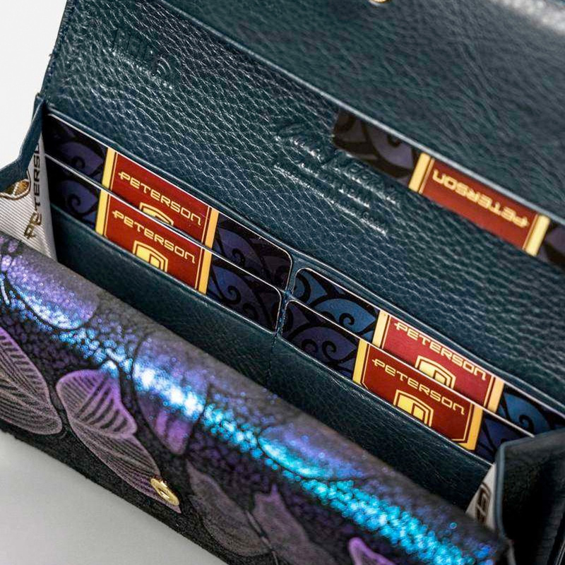 Skórzany damski portfel Peterson PTN 421028-ONBF