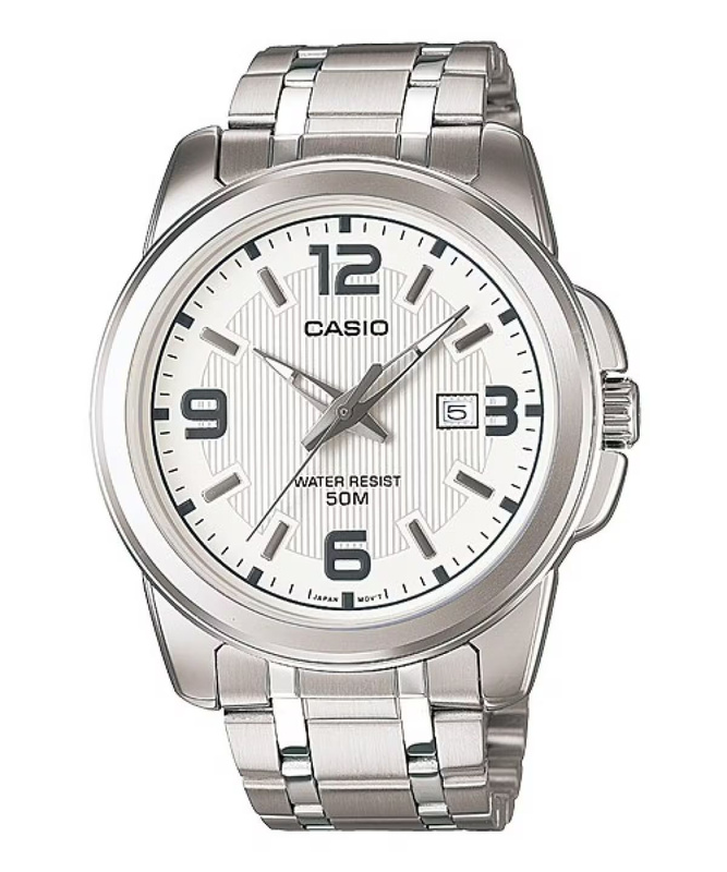 Zegarek CASIO MTP-1314D-7A. Kwarcowy, Kolor szary. Mężczyzna.