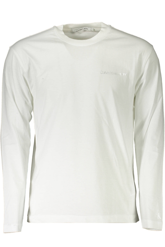 CALVIN KLEIN BIAŁY T-SHIRT MĘSKI Z DŁUGIM RĘKAWEM