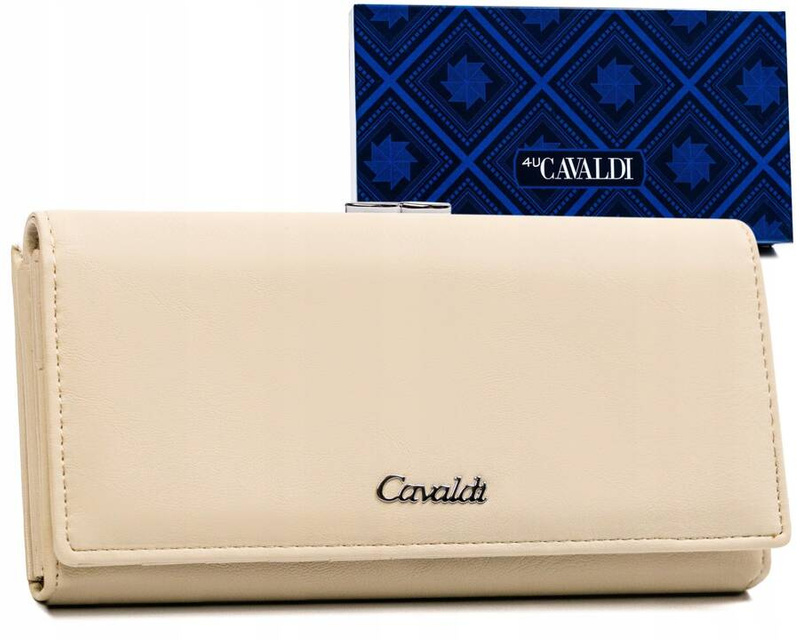 Elegancki duży podłużny damski portfel 4U Cavaldi