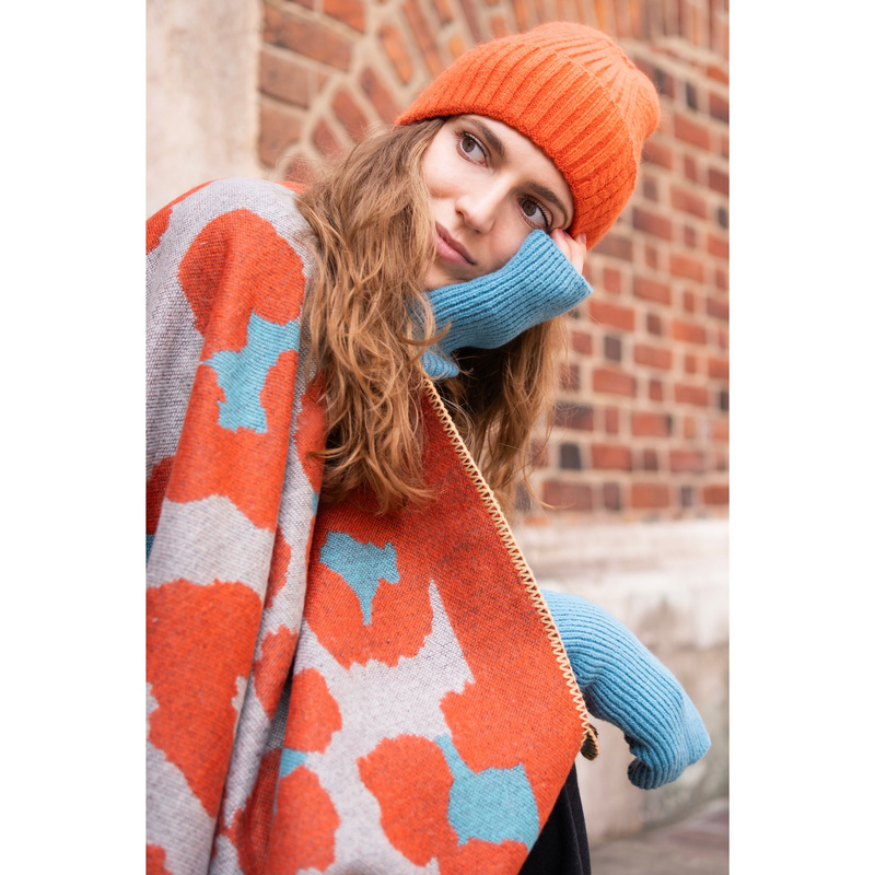 Ponczo Cozy Leopard