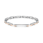 Biżuteria SECTOR SAFT52. Bransoletka, Kolor szary. Mężczyzna.