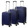 Mocna walizka damska z ABSu Pierre Cardin MED12 x3 Z