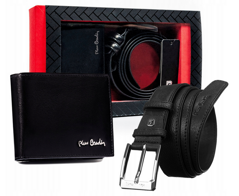 Zestaw portfel i pasek do spodni Pierre Cardin