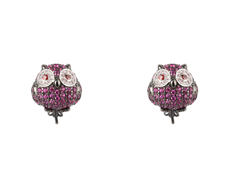 Biżuteria LANCASTER JLA-EAR-OWL-5. PENDING, Kolor czarny. Kobieta.