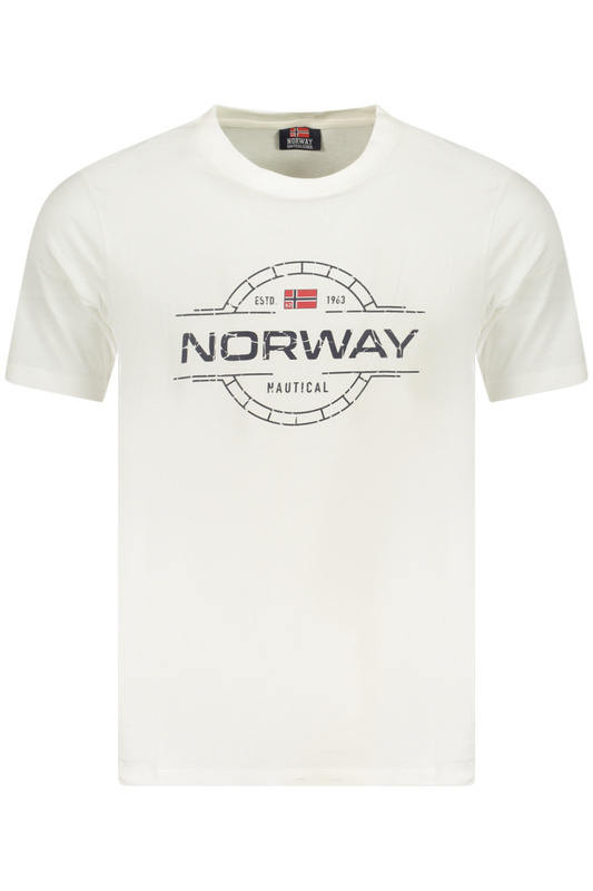 Norway 1963 MĘSKA KOSZULKA Z KRÓTKIM RĘKAWEM BIAŁA