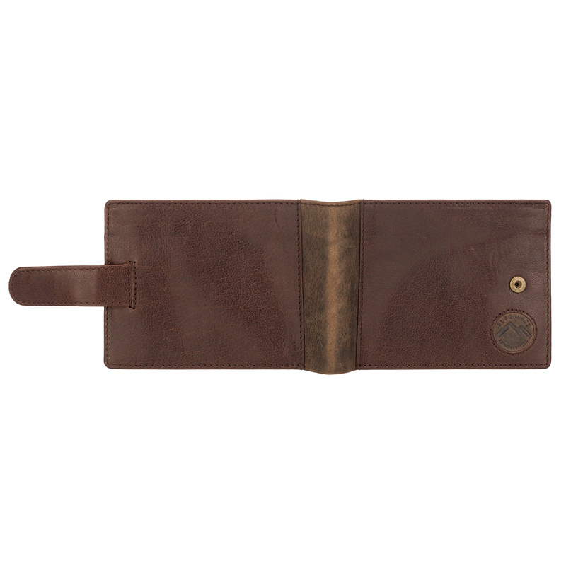 Zapinany Skórzany męski portfel EL FORREST z RFID