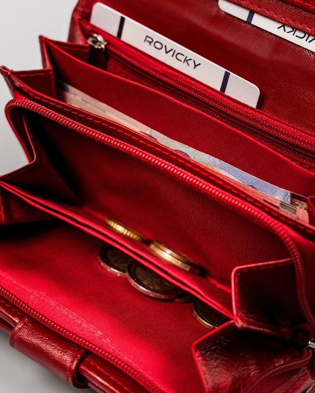Skórzany damski portfel Rovicky R-RD-21-GCL-Q
