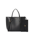 Czarna skórzana torebka tote Tory Burch 174234-001