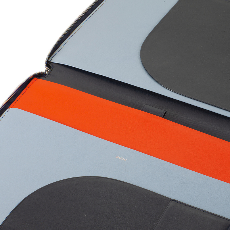 DuDu Teczka na dokumenty A4 Kieszeń na tablet etui skóra naturalna