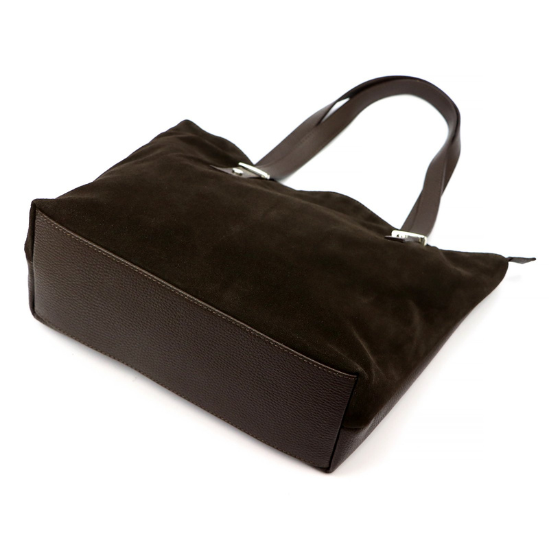 Vera Pelle skórzana damska shopperbag torebka na ramię z organizerem